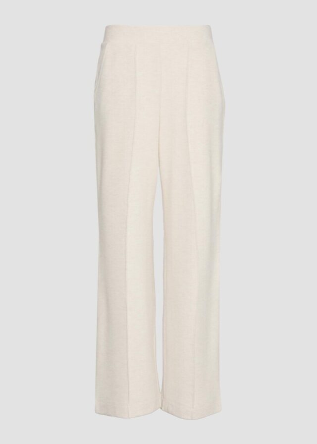 Weiche Wide Leg-Hose aus Baumwollmix