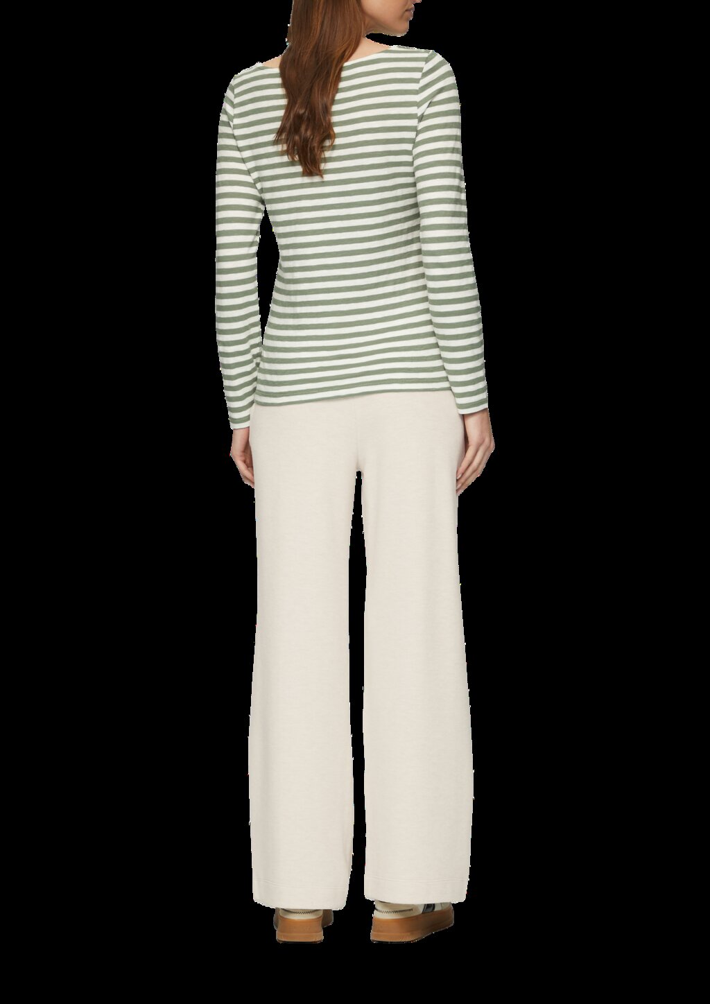 Weiche Wide Leg-Hose aus Baumwollmix