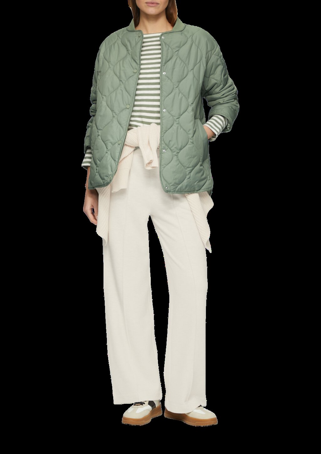 Weiche Wide Leg-Hose aus Baumwollmix