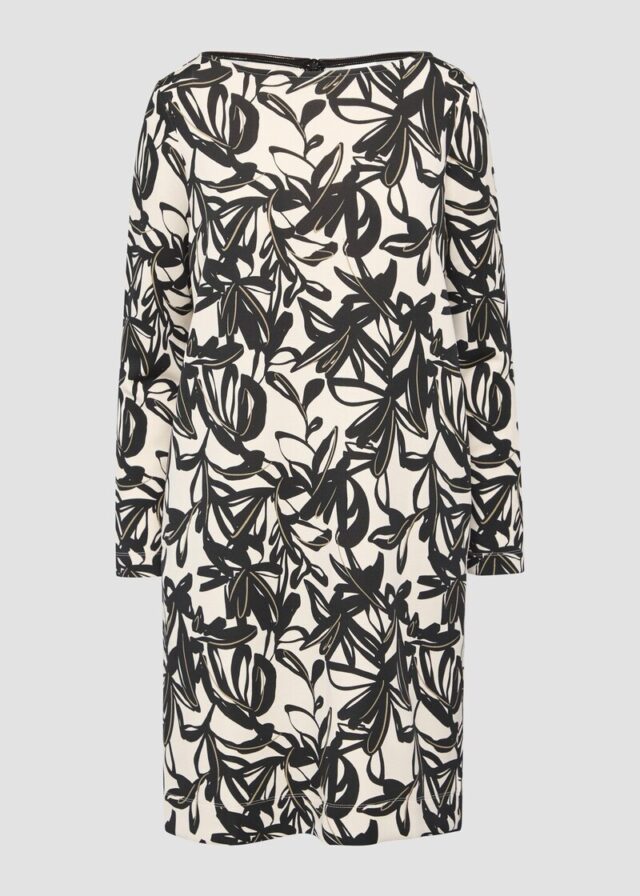 Scuba-Kleid mit Seitentaschen