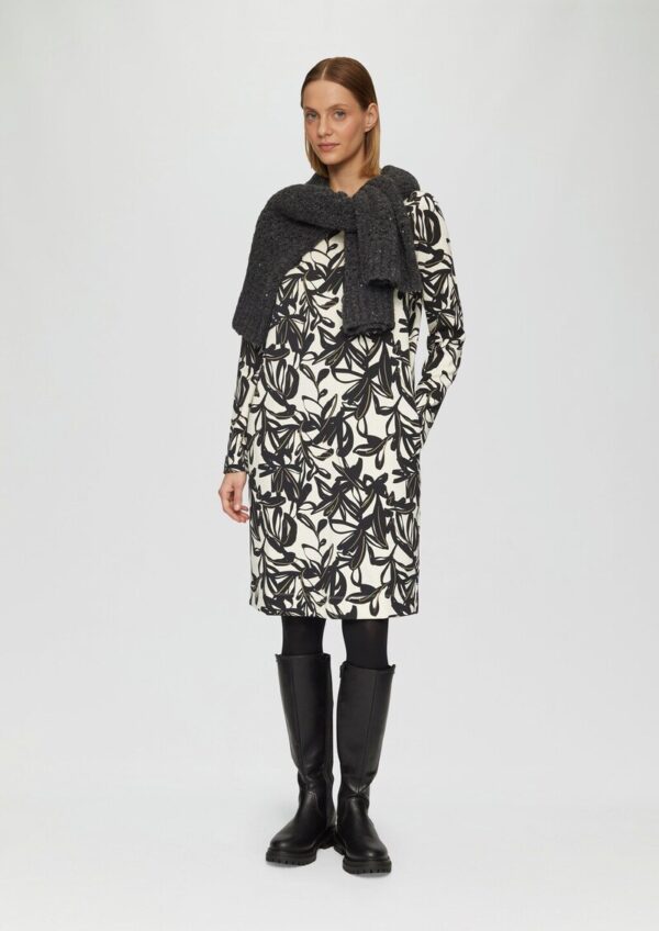 Scuba-Kleid mit Seitentaschen