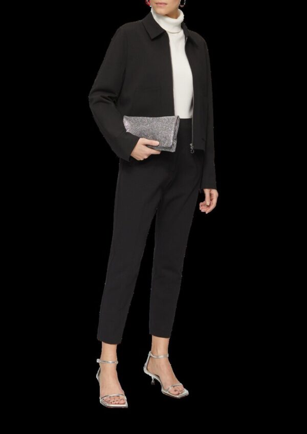 Viskosemix-Jacke mit Hemdkragen