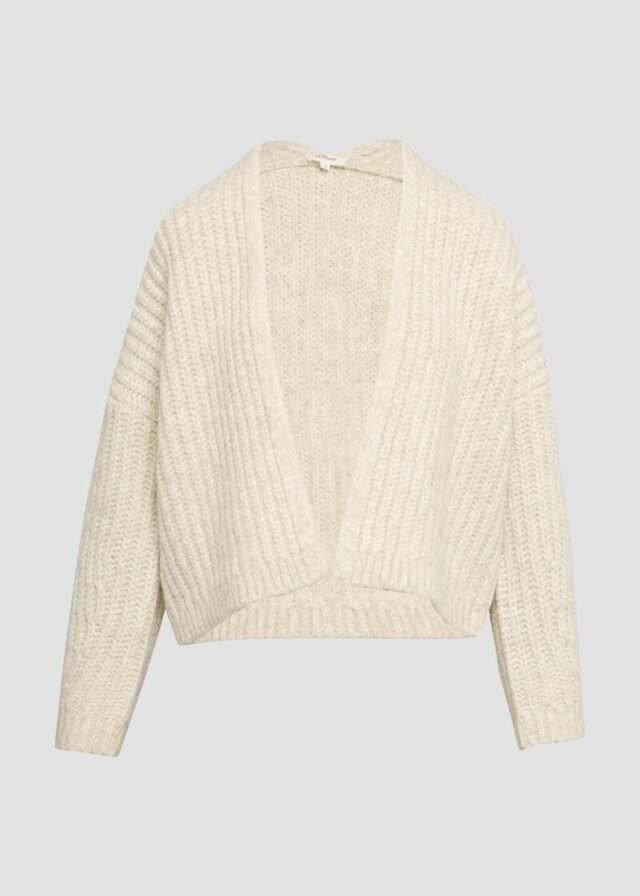 Strickjacke mit weiten Ärmeln im Relaxed Fit