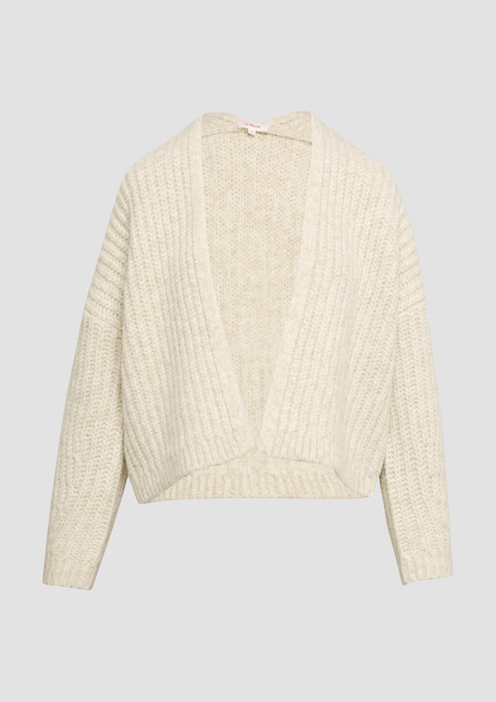 Strickjacke mit weiten Ärmeln im Relaxed Fit