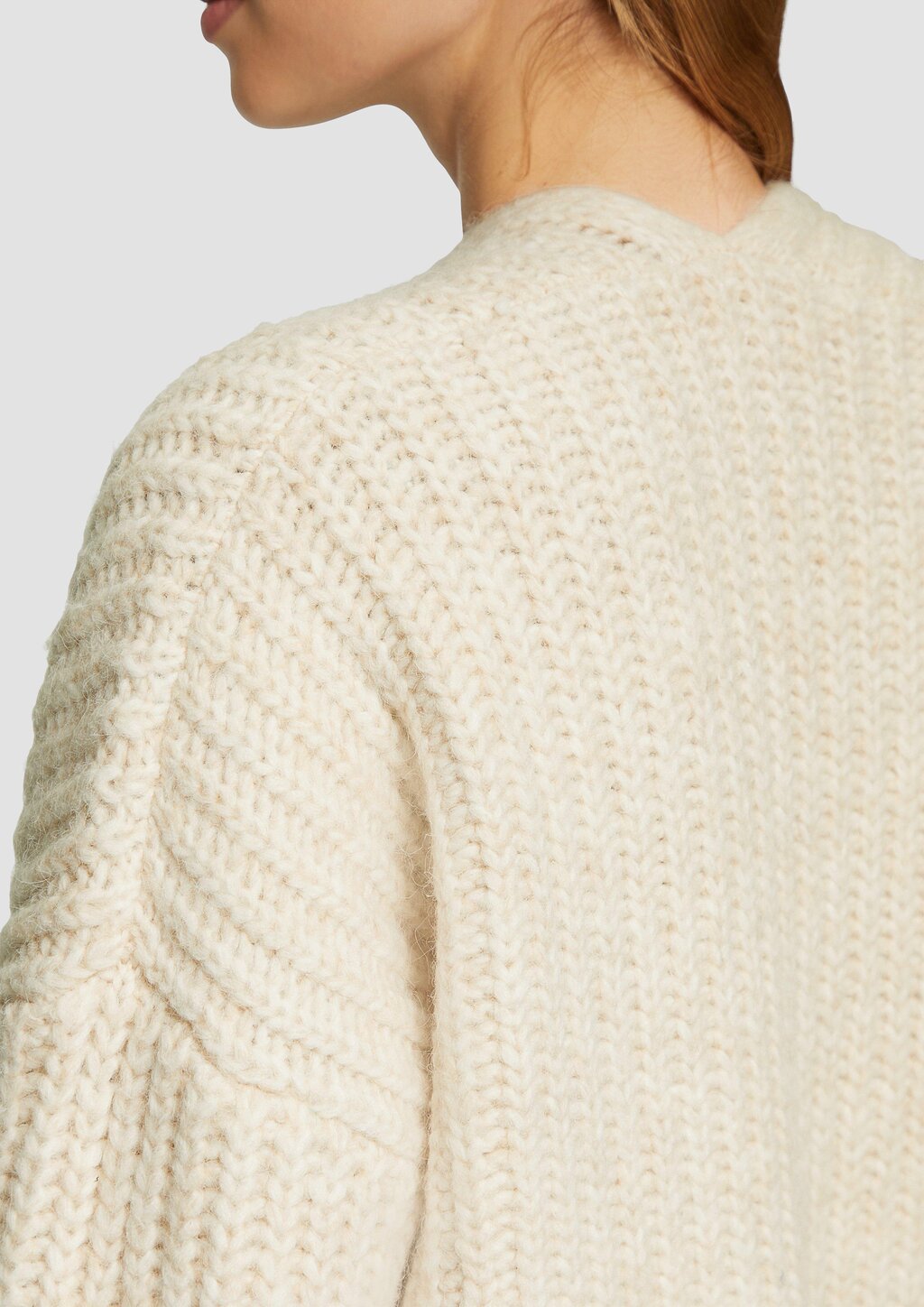 Strickjacke mit weiten Ärmeln im Relaxed Fit