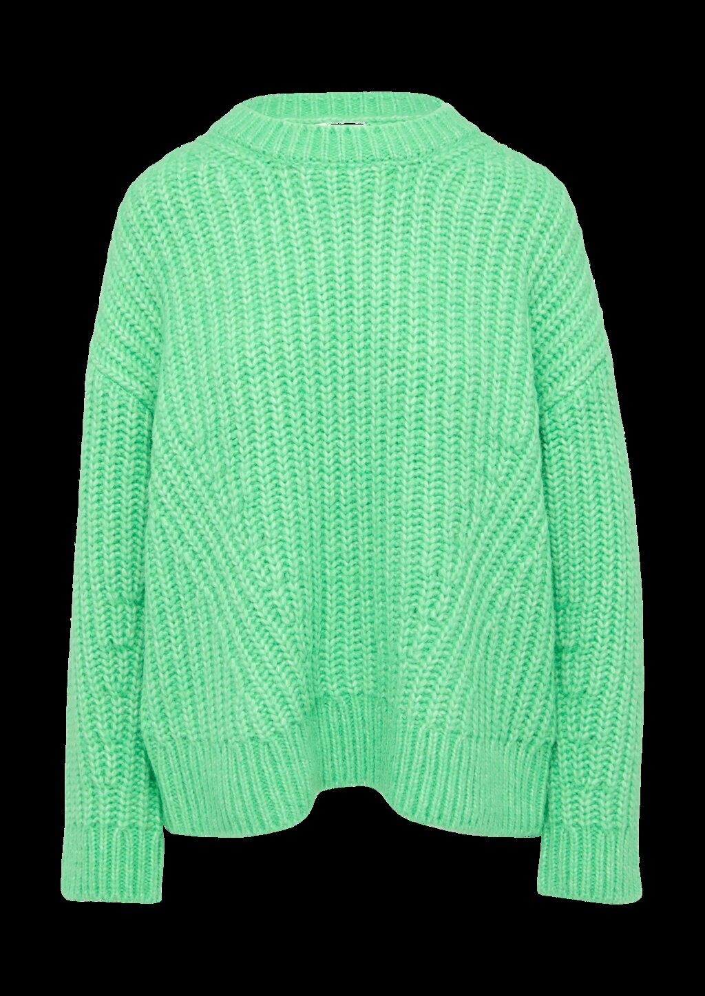 Weicher Grobstrickpullover mit überschnittenen Schultern