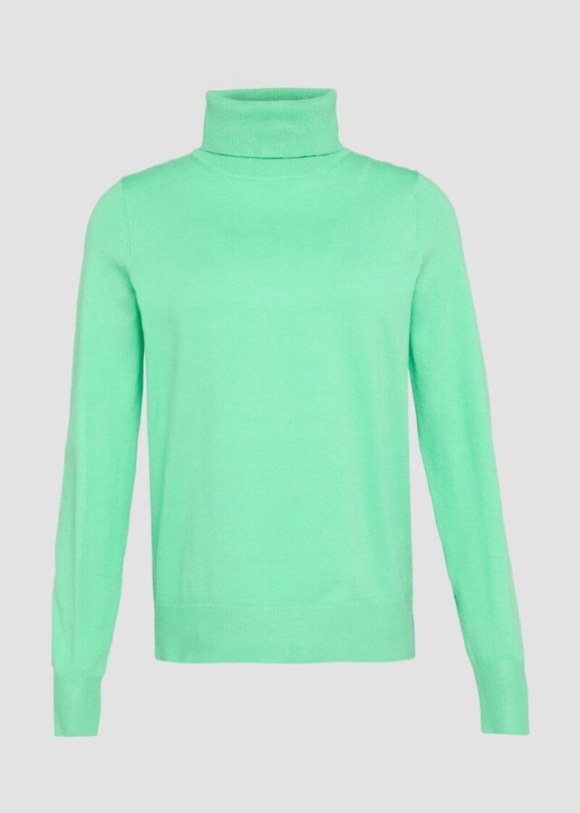 Feinstrickpullover mit Rollkragen