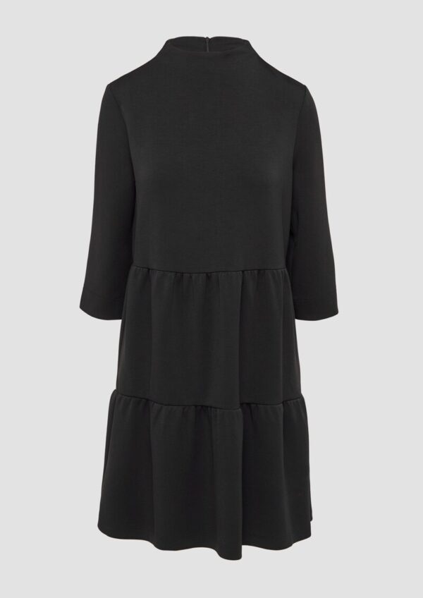 Scuba-Kleid mit Volants