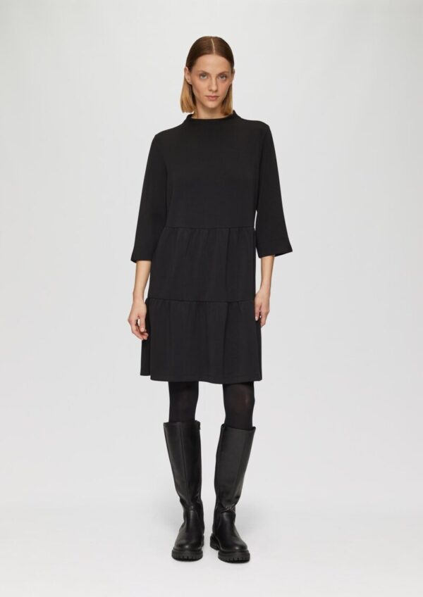 Scuba-Kleid mit Volants