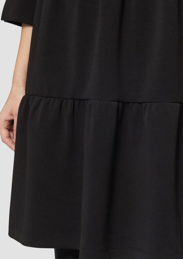 Scuba-Kleid mit Volants