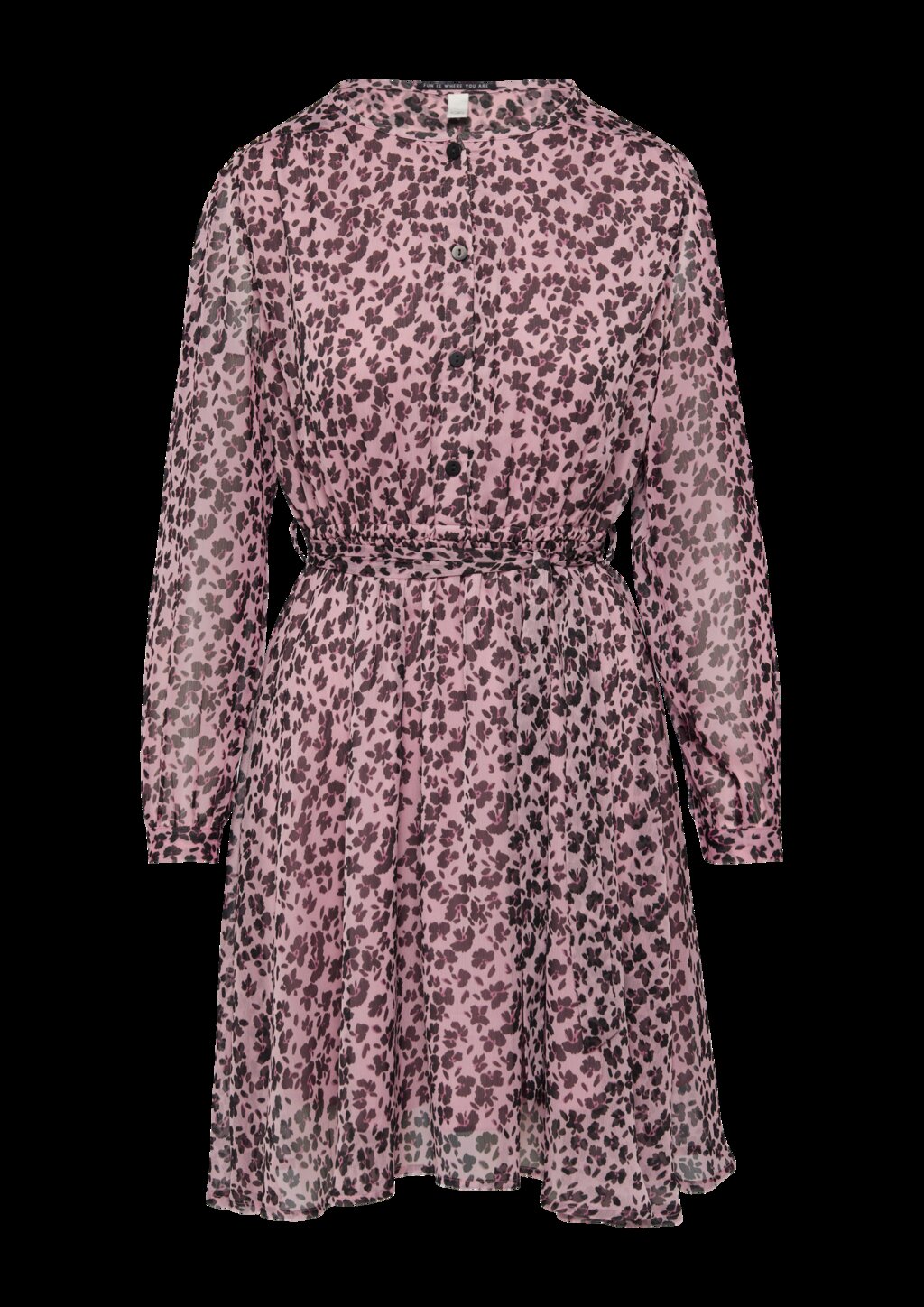 Leichtes Chiffonkleid mit All-over-Print