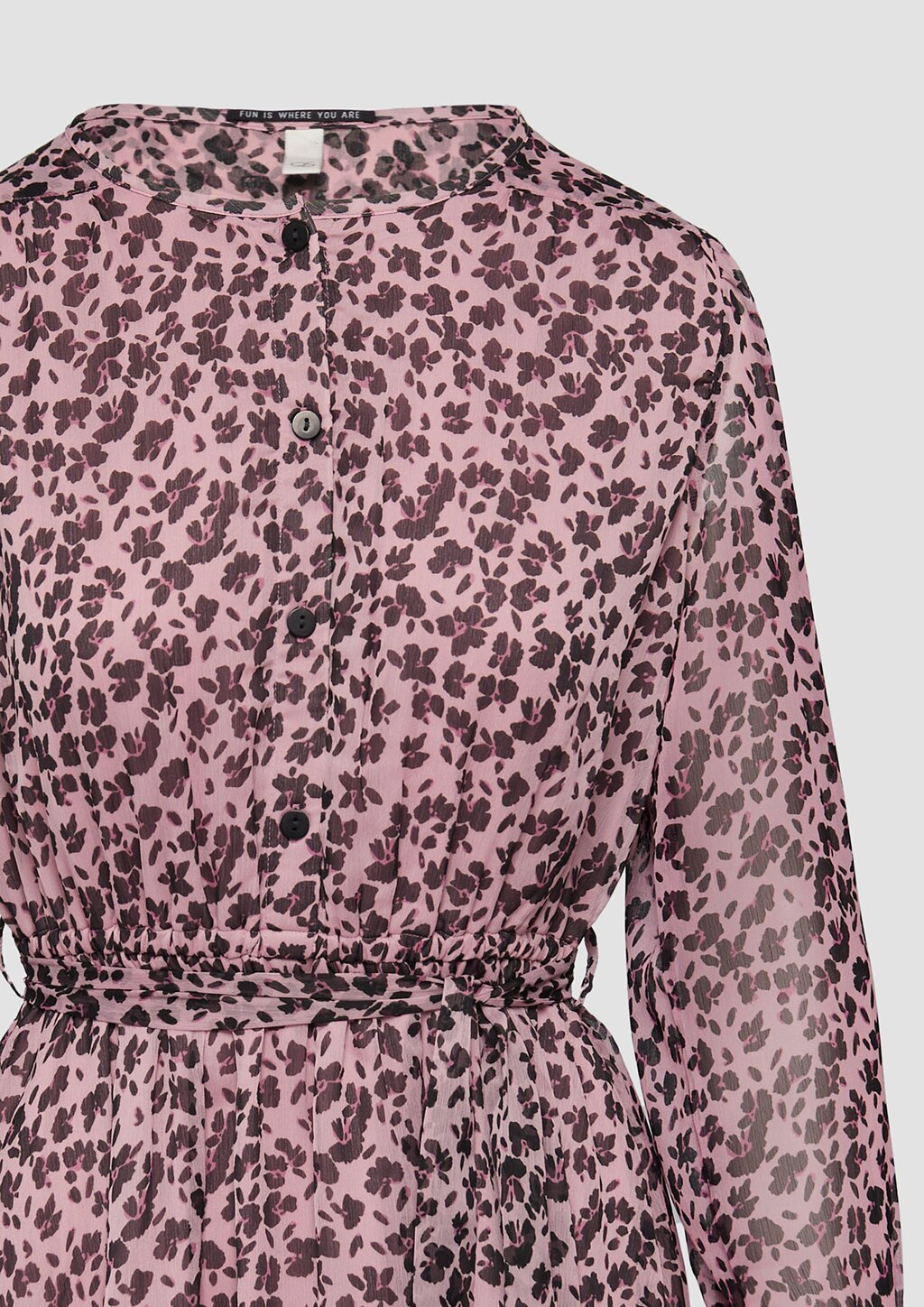 Leichtes Chiffonkleid mit All-over-Print