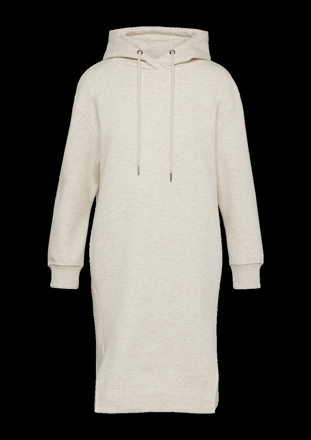 Sweat-Kleid mit seitlichen Eingrifftaschen und Schlitzen