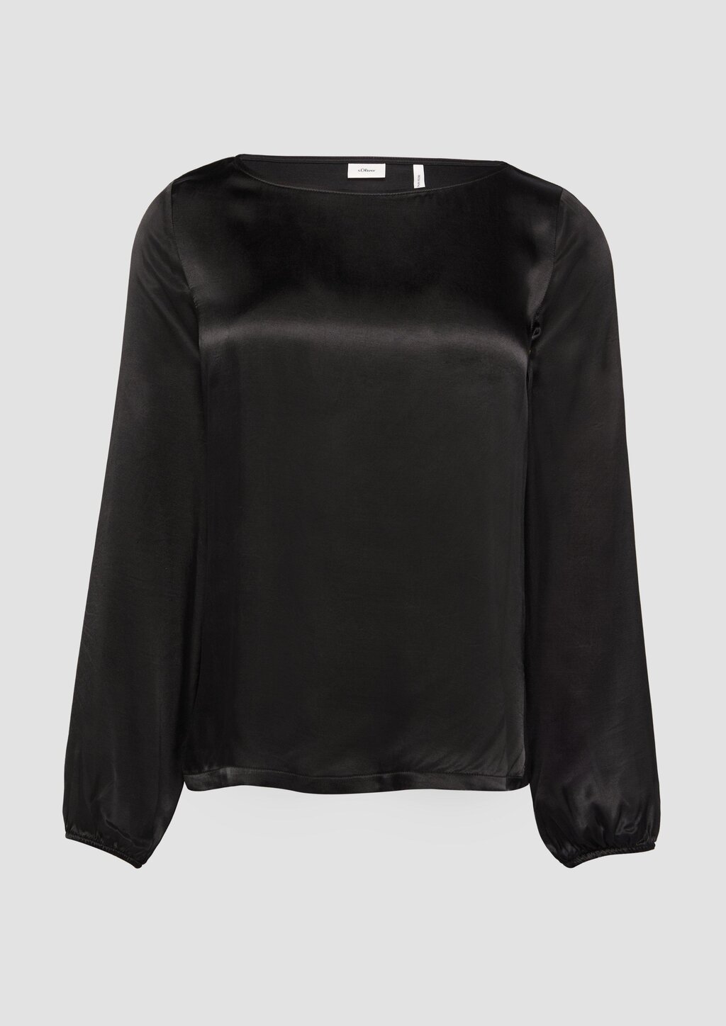 Satiniertes Blusenshirt aus Viskose