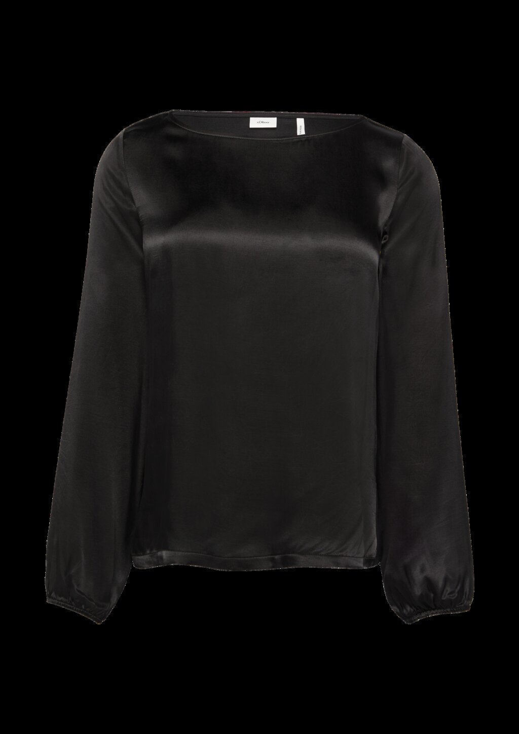 Satiniertes Blusenshirt aus Viskose