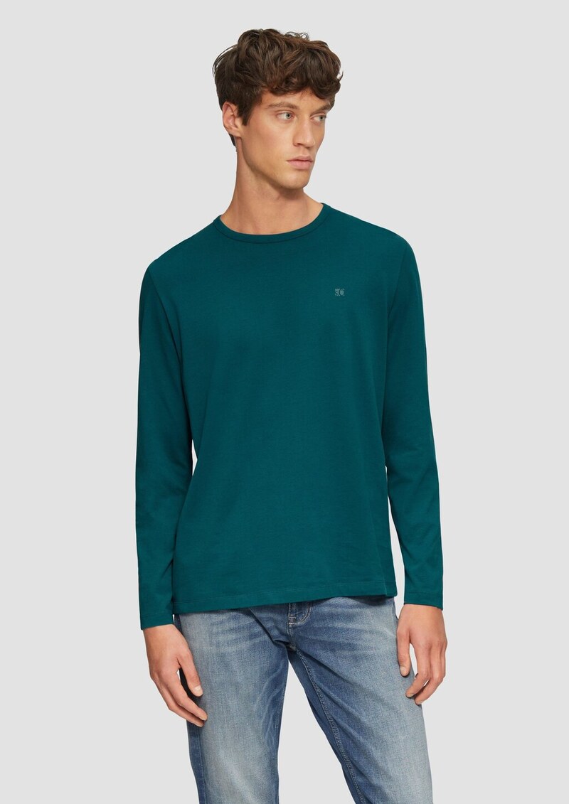 Softes Longsleeve aus Jersey mit Logo-Detail