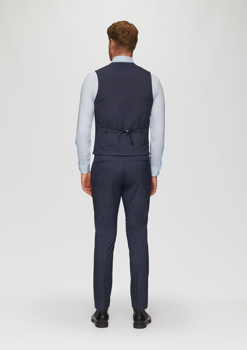 s.O PURE: Anzugweste aus Viskosestretch