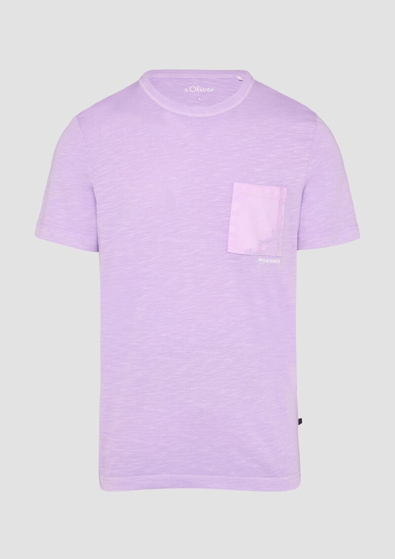 Baumwoll-T-Shirt mit Garment Dye