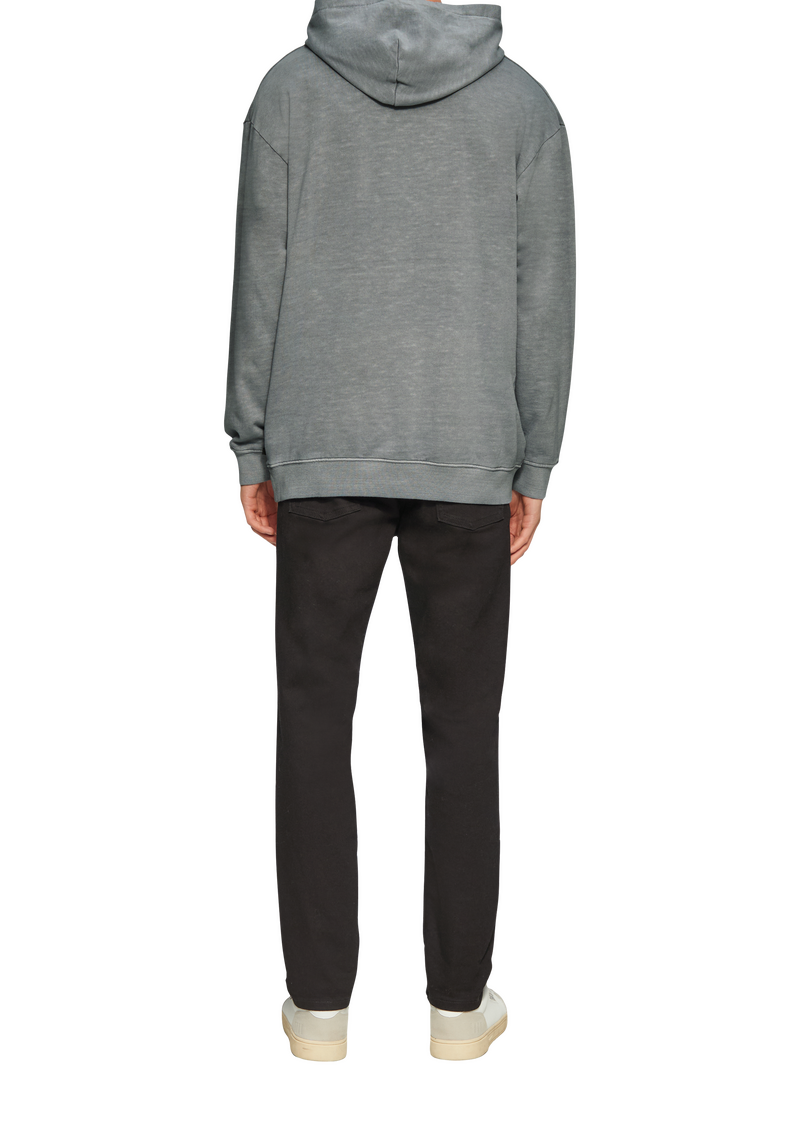 Hoodie mit Flammgarn-Struktur im Relaxed Fit