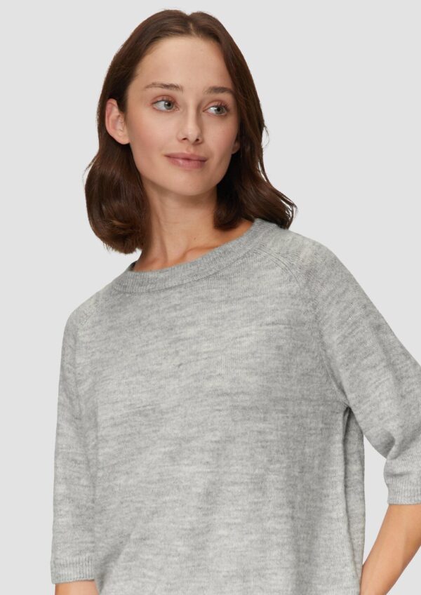 Strickpullover im Alpakamix mit Relaxed Fit