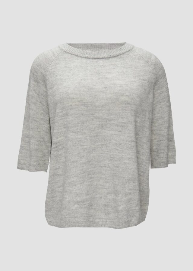 Strickpullover im Alpakamix mit Relaxed Fit