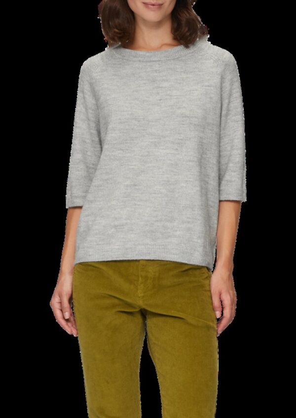 Strickpullover im Alpakamix mit Relaxed Fit