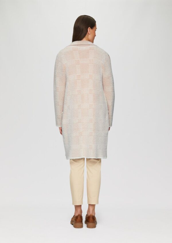 Kuscheliger Strickmantel in Jacquard-Optik
