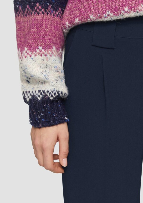 Wide-Leg-Hose mit Bundfalte