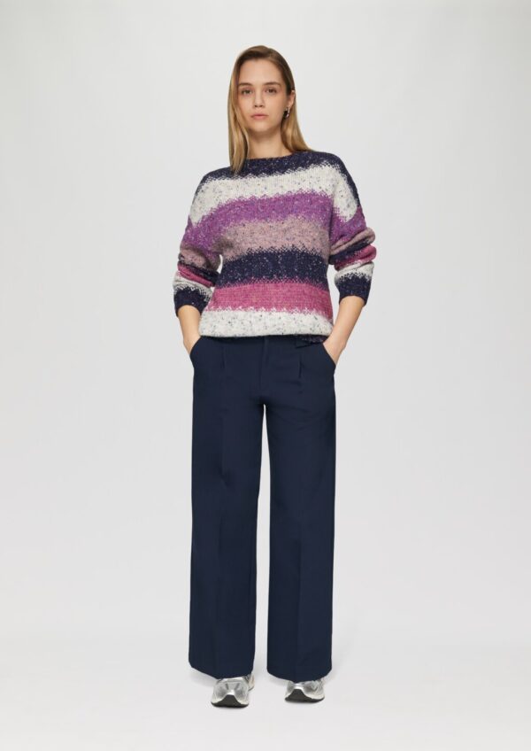 Wide-Leg-Hose mit Bundfalte