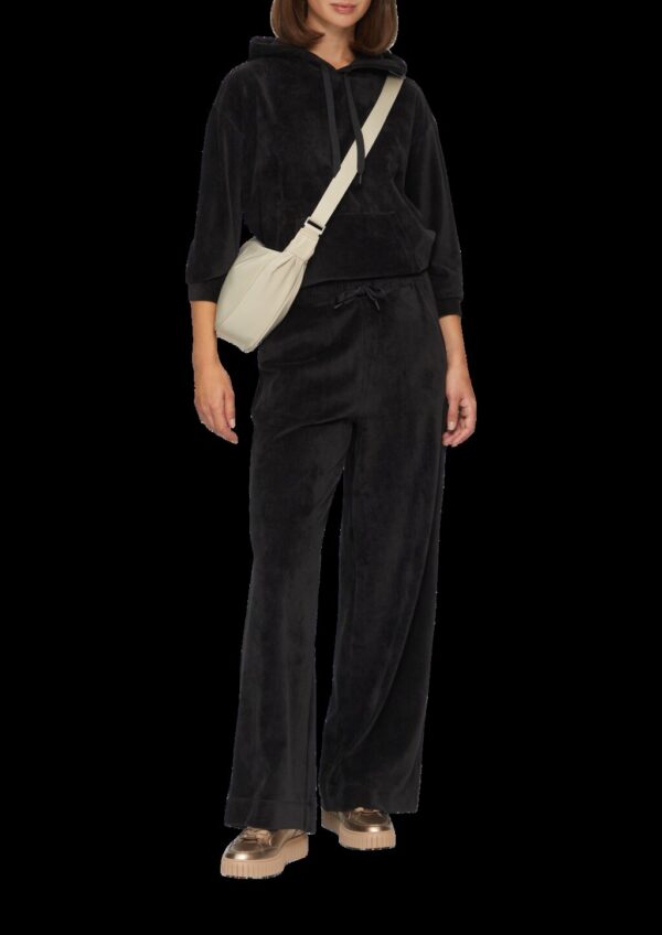 Kapuzen-Sweatshirt mit Cord-Struktur