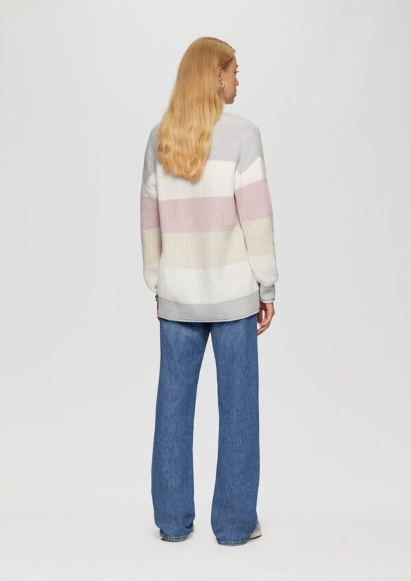 Flauschige Oversize-Strickjacke