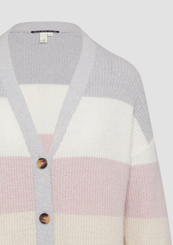 Flauschige Oversize-Strickjacke