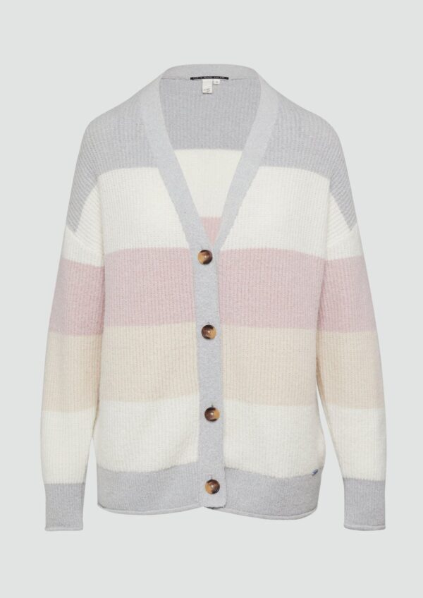 Flauschige Oversize-Strickjacke