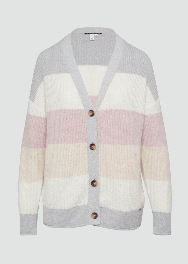 Flauschige Oversize-Strickjacke