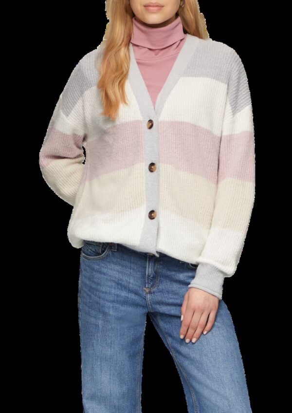 Flauschige Oversize-Strickjacke