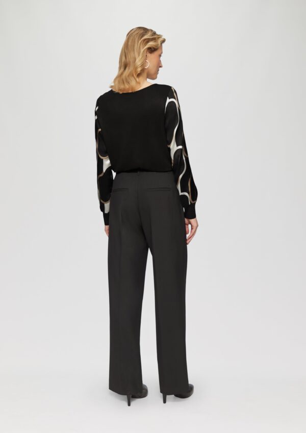 Shirt im Fabricmix mit Raff-Details