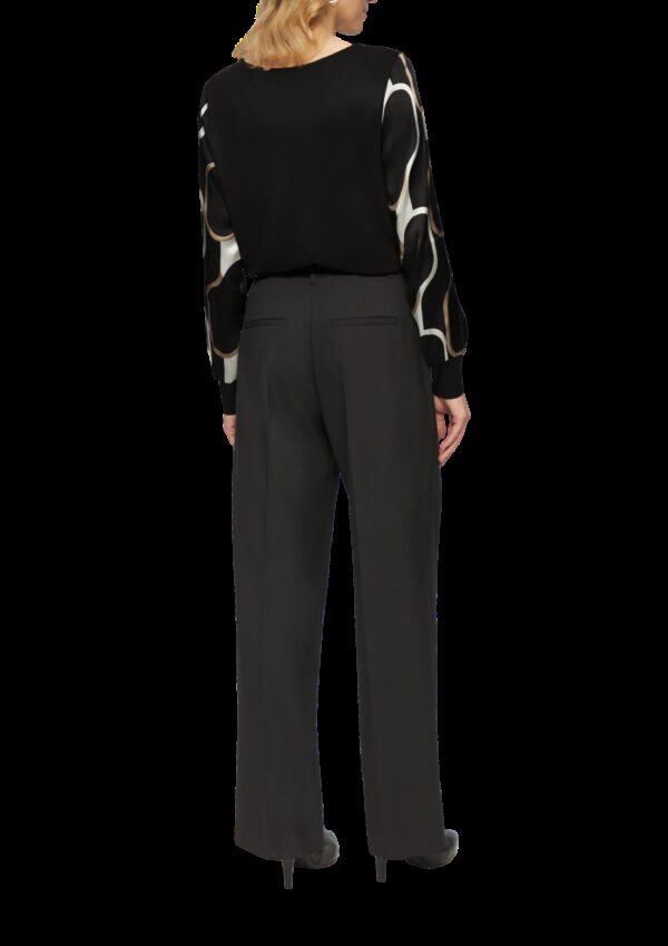 Shirt im Fabricmix mit Raff-Details