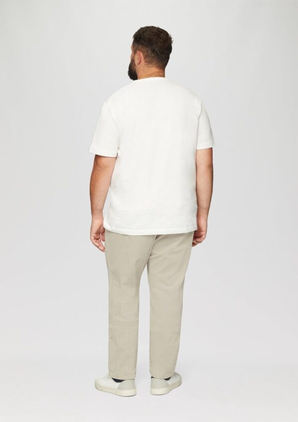 Cord-Chino aus Baumwollstretch mit Bundfalten