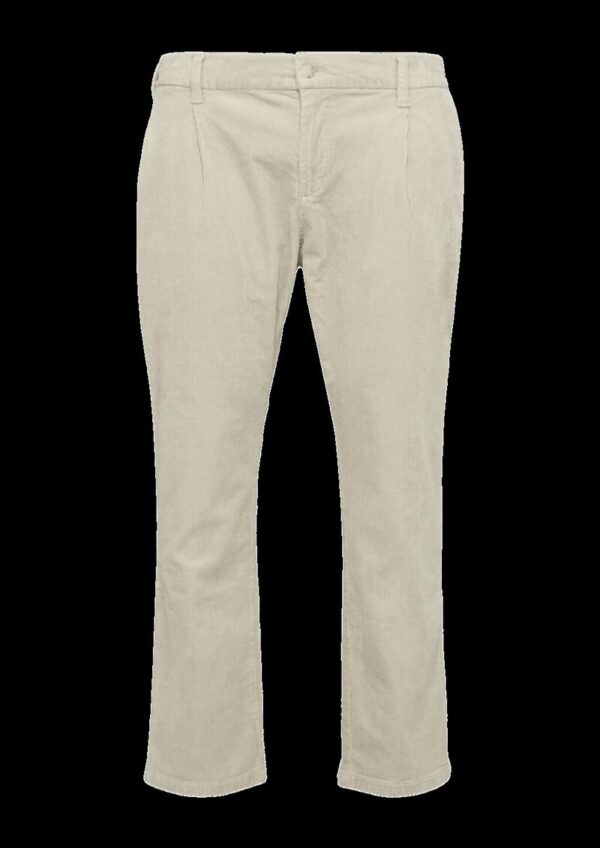 Cord-Chino aus Baumwollstretch mit Bundfalten