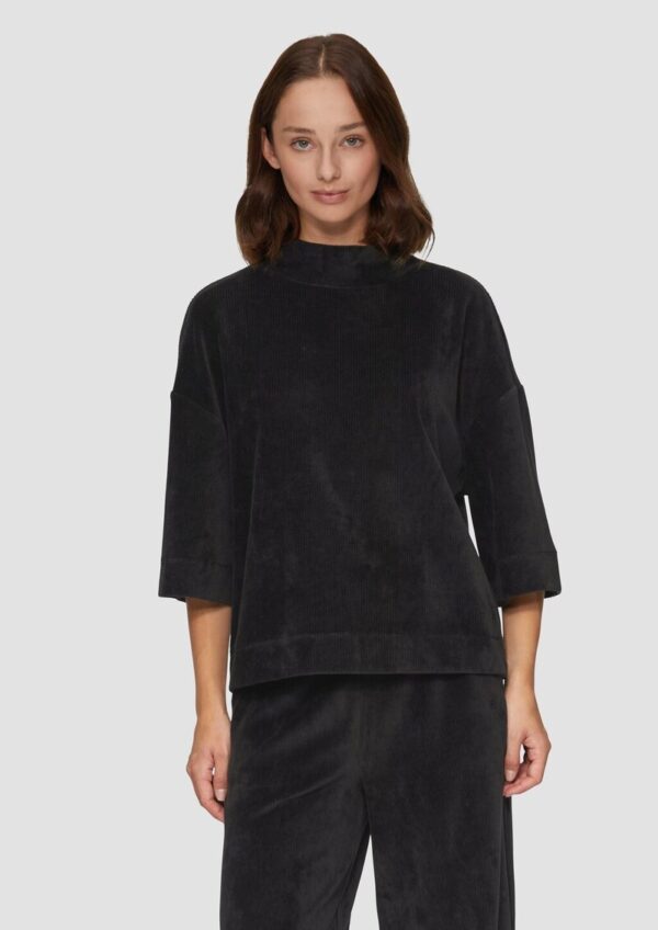 Sweatshirt mit Cord-Struktur