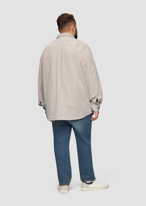 Regular Fit: Cordhemd mit Brusttasche