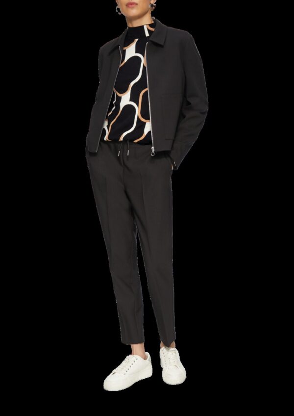 Schmaler Strickpullover mit Jacquard-Muster