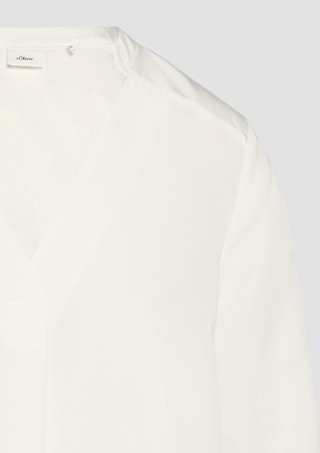 Longbluse aus Modalmix mit Tunika-Ausschnitt