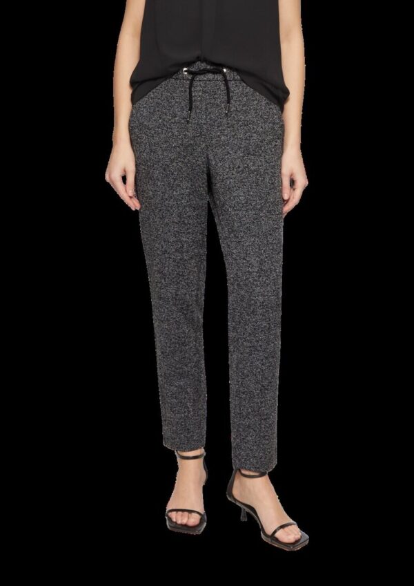 Jogpants mit Elastikbund und Fischgrat-Struktur