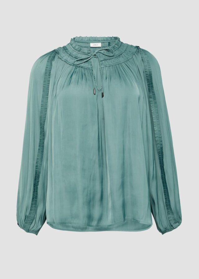 Tunika-Bluse mit Rüschen-Details