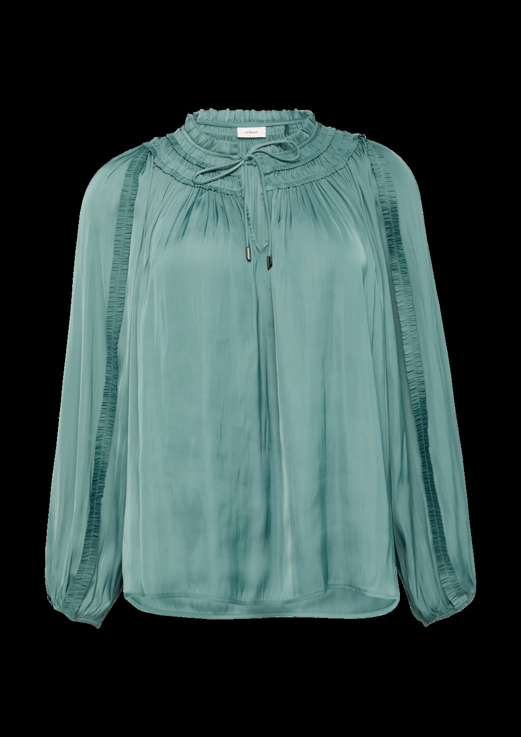 Tunika-Bluse mit Rüschen-Details