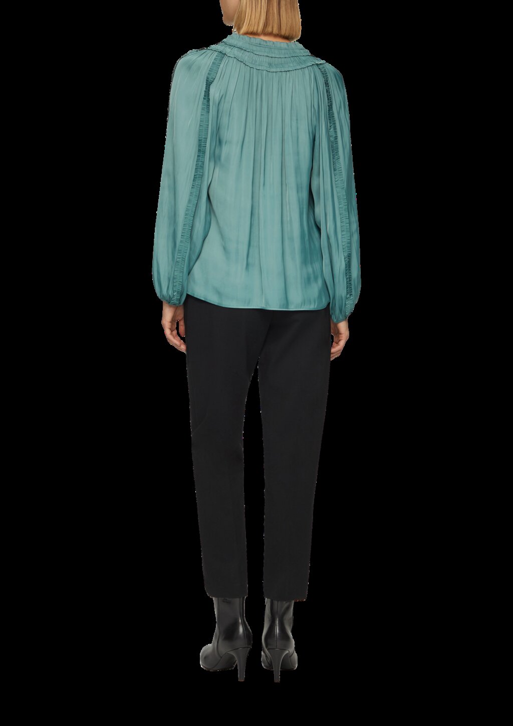 Tunika-Bluse mit Rüschen-Details