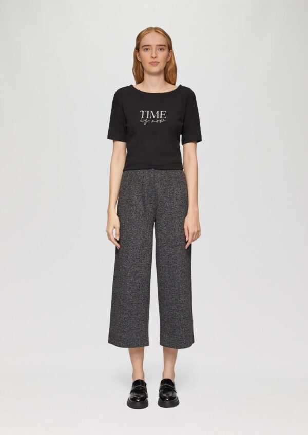 Elegante Culotte mit Elastikbund und Fischgrat-Struktur