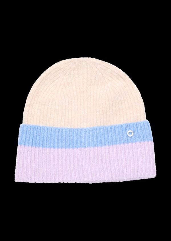 Strickbeanie mit Streifen