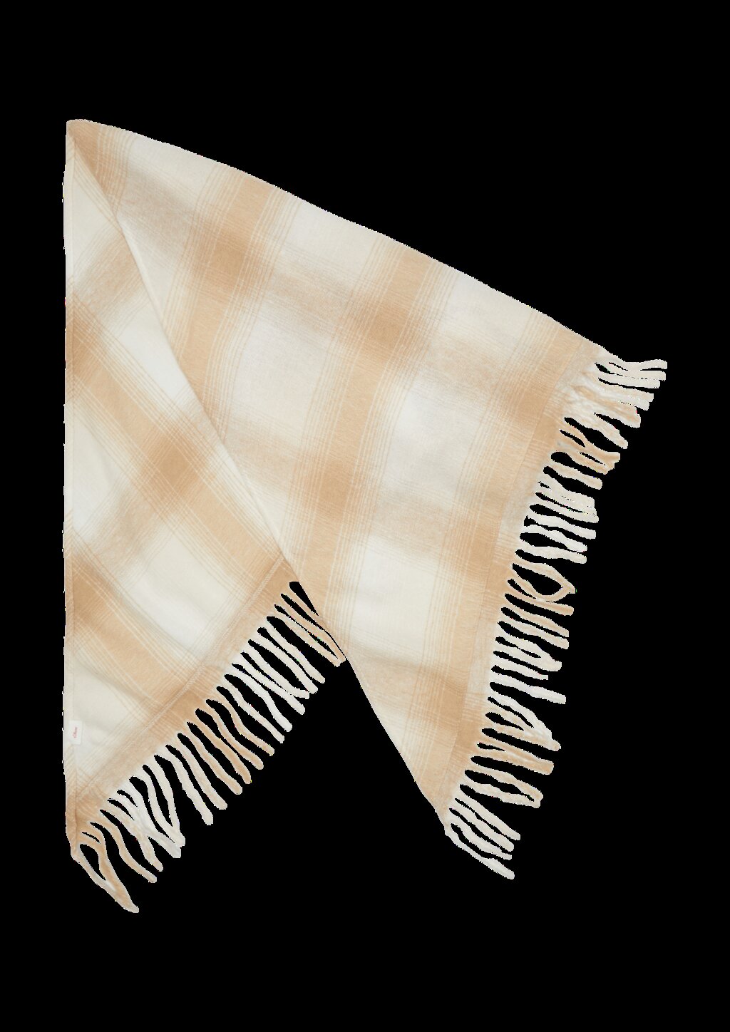 Gemusterter Schal mit Fransen